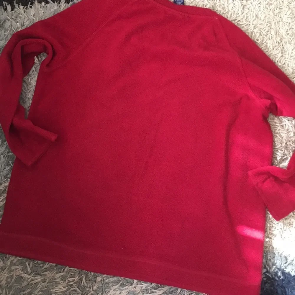 Vintage Christmas Sweater Fleece Top XL